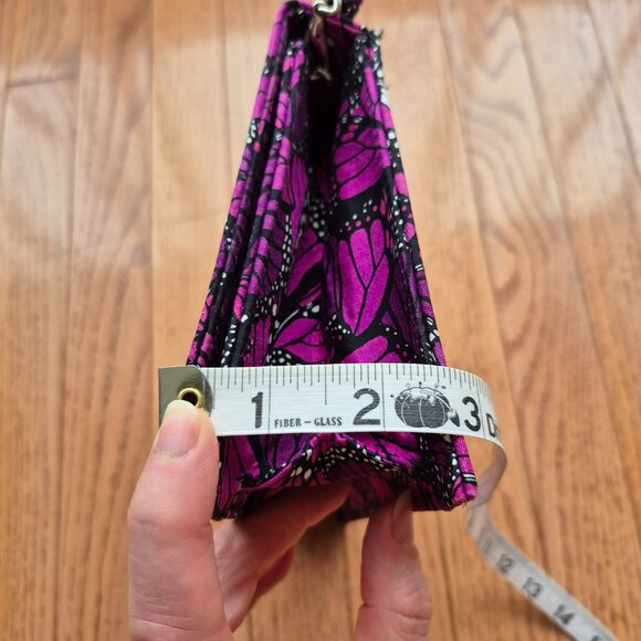 Pineda Covalin Monarch Butterfly Clutch Bag with Removeable Wrist Chain - Picture 12 of 13